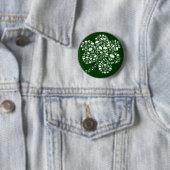 Gothic Skulls Shamrock Ronde Button 5,7 Cm (In situ)