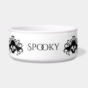 Gothic Skulls Voerbakje