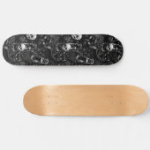 Gothic Skulls Zwart Katten en Spinnen Skateboard (Horizontaal)
