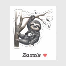 Gothic Sloth Sticker