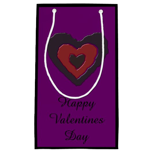 Gothic smelten liefde hart aangepaste geschenk tas klein cadeauzakje (Voorkant)