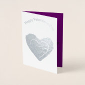 Gothic Smelten Liefde Hart Folie Kaart (Voorkant)