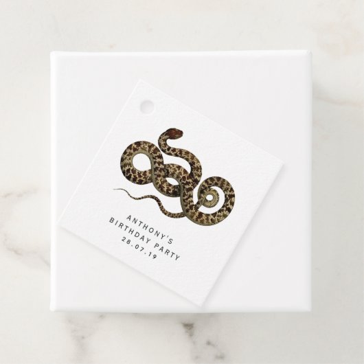 Gothic Snake Bedankjes Labels (In situ)