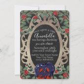 Gothic Snow White Fairy Tale Theme Party Kaart (Voorkant)