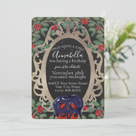 Gothic Snow White Fairy Tale Theme Party Kaart