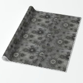 Gothic snowflake inpakpapier (Uitgerold)