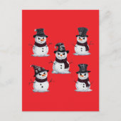 Gothic Snowman Briefkaart (Voorkant)