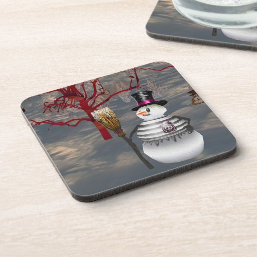 Gothic Snowman Onderzetters (Linkerzijde)