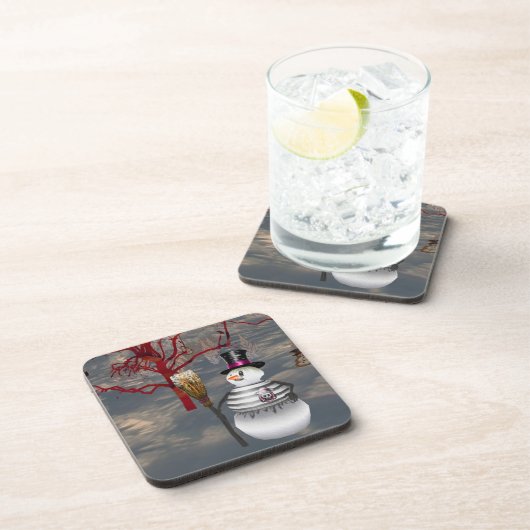 Gothic Snowman Onderzetters (Rechterzijde)
