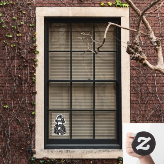 Gothic sokaap #01 raamsticker (Huis Raam)