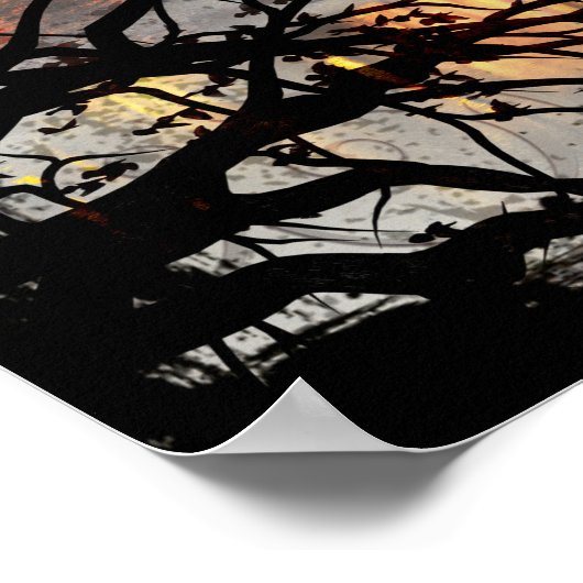 Gothic Solarium Autumn Reflection Art Print (Hoek)