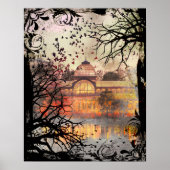 Gothic Solarium Autumn Reflection Art Print (Voorkant)