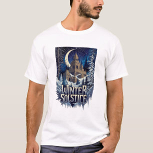 Gothic Solstice T-shirt, Premium Donkere Academics T-shirt