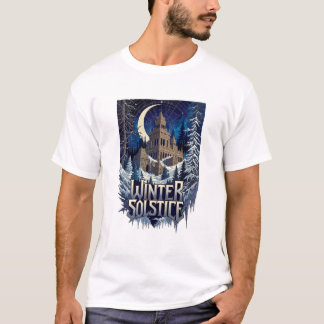 Gothic Solstice T-shirt, Premium Donkere Academics T-shirt