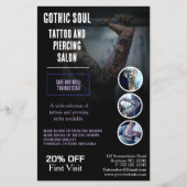 Gothic Soul Tattoo & Piercing Salon | Professional Flyer (Voorkant)