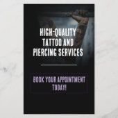 Gothic Soul Tattoo & Piercing Salon | Professionee Flyer (Achterkant)