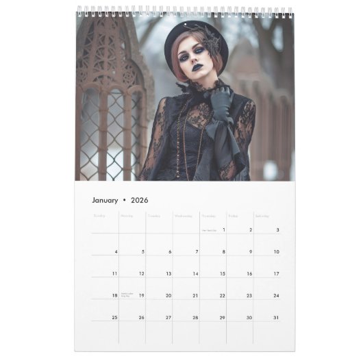Gothic Souls & Steampunk Dreams – 2026 Calendar Kalender (Jan 2026)