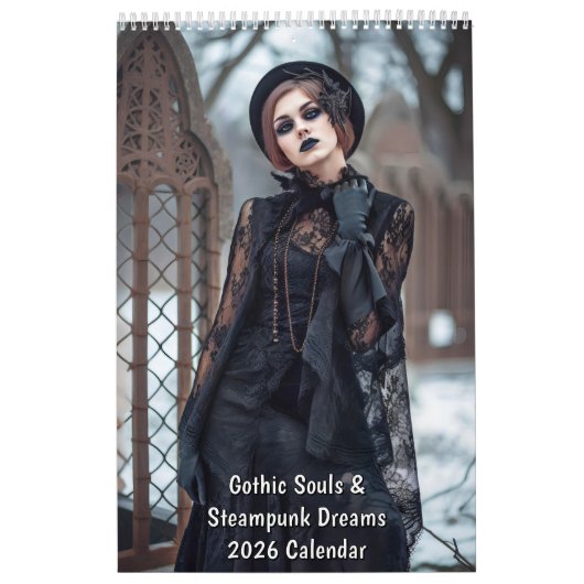 Gothic Souls & Steampunk Dromen – 2026 Agenda Kalender (Hoes)