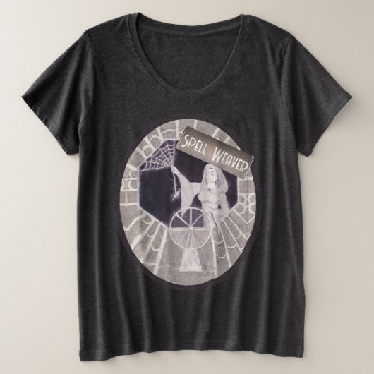 gothic spell wever grote maat t-shirt (Design voorkant)