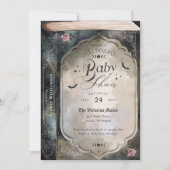 Gothic Spellbinding  Gothic Boek Baby shower Kaart (Voorkant)
