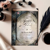 Gothic Spellbinding  Gothic Boek Baby shower Kaart