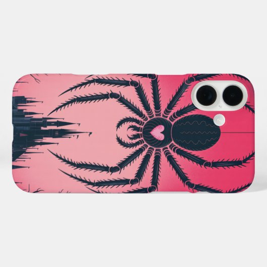 Gothic Spider Castle Silhouette Phone Case (Achterkant (horizontaal))