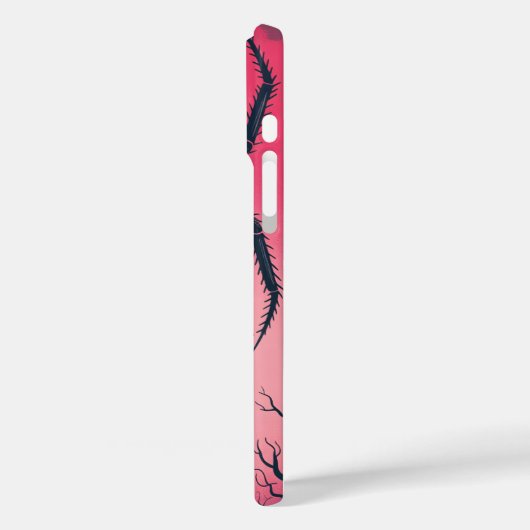 Gothic Spider Castle Silhouette Phone Case (Achterkant / Links)