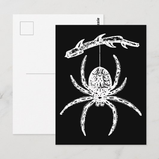 Gothic Spider die van Branch hangt Briefkaart (Voorkant / Achterkant)