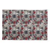 Gothic Spider en Red Roses Bedding Kussensloop (Achterkant)