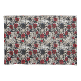 Gothic Spider en Red Roses Bedding Kussensloop