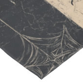 Gothic Spider en Web Gestreepte Halloween Patroon Tafelkleed (Gekanteld)