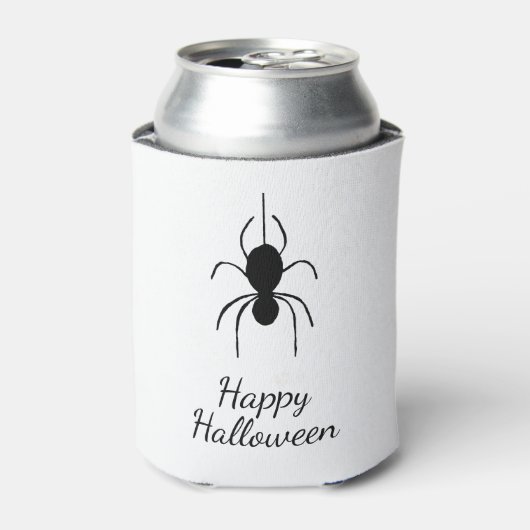 Gothic Spider Halloween Eenvoudig Spooky Blikjeskoeler (Blikje Voorkant)