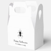 Gothic Spider Halloween Party Eenvoudig script Bedankdoosjes (Open)