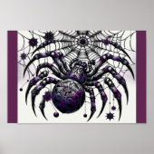 Gothic Spider: Halloween web van intriges Poster (Voorkant)