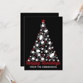 Gothic Spider Holiday Tree Kaart (Voorkant / Achterkant in situ)