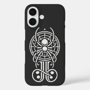 Gothic Spider monogram iPhone 16 Hoesje