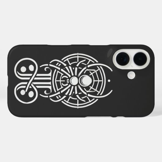 Gothic Spider monogram Case-Mate iPhone Case (Achterkant (horizontaal))