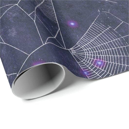 Gothic Spider Web Halloween Pattern Cadeaupapier (Rol Hoek)