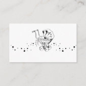 Gothic Spiderweb Diaper Raffle Baby Shower Insert  Informatiekaartje (Achterkant)