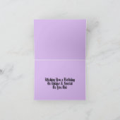 Gothic Spiderweb en Hourglass Birthday Kaart (Binnen)