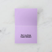 Gothic Spiderweb en zandloper Halloween Kaart (Binnen)