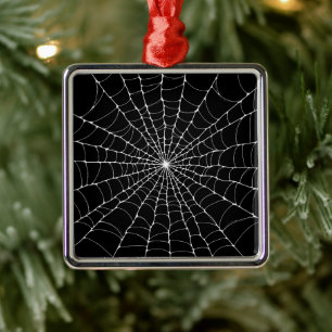 Gothic Spiderweb Metalen Ornament