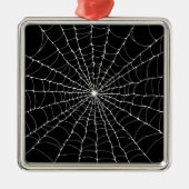 Gothic Spiderweb Metalen Ornament (Voorkant)