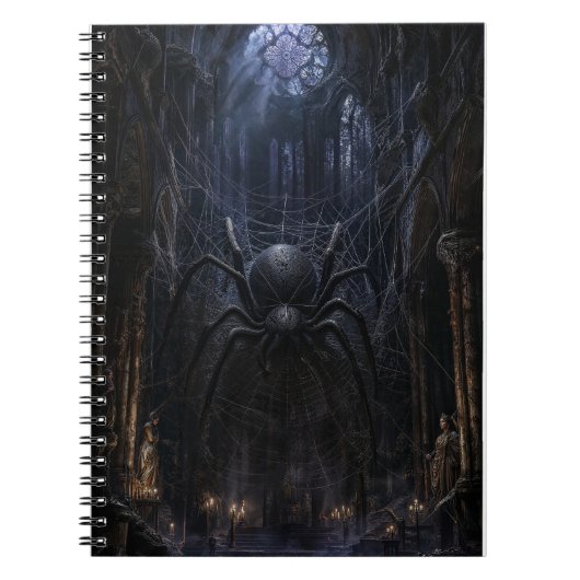 Gothic Spin Dark Victorian Kunstprint Notitieboek (Voorkant)