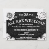 Gothic Spirit Board Spooky Seizoen Halloween Party Kaart (Voorkant)