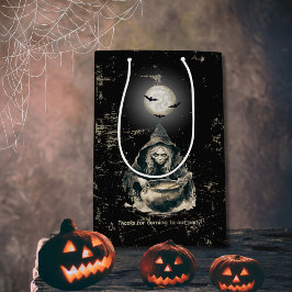 Gothic spookachtige Halloween heksenkostuum partij Medium Cadeauzakje