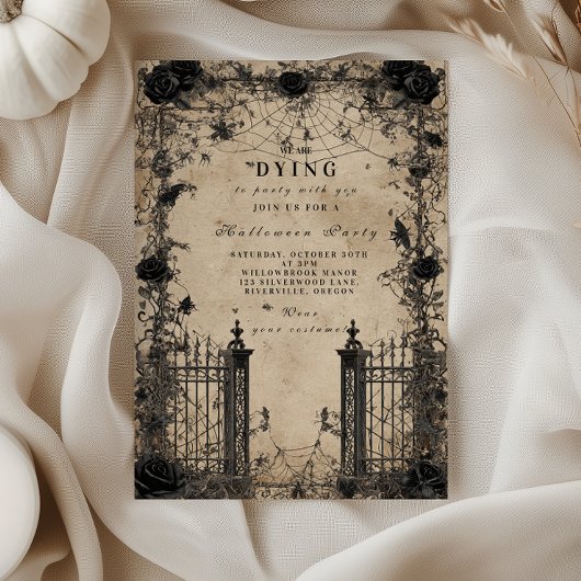 Gothic Spookhuis Halloween Kaart