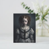 Gothic Spooky Child Briefkaart (Staand voorkant)