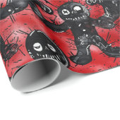 Gothic Spooky Christmas Gingerbread Cadeaupapier (Rol Hoek)