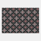 Gothic Spooky Christmas sneeuwvlokken Inpakpapier Vel (Voorkant)